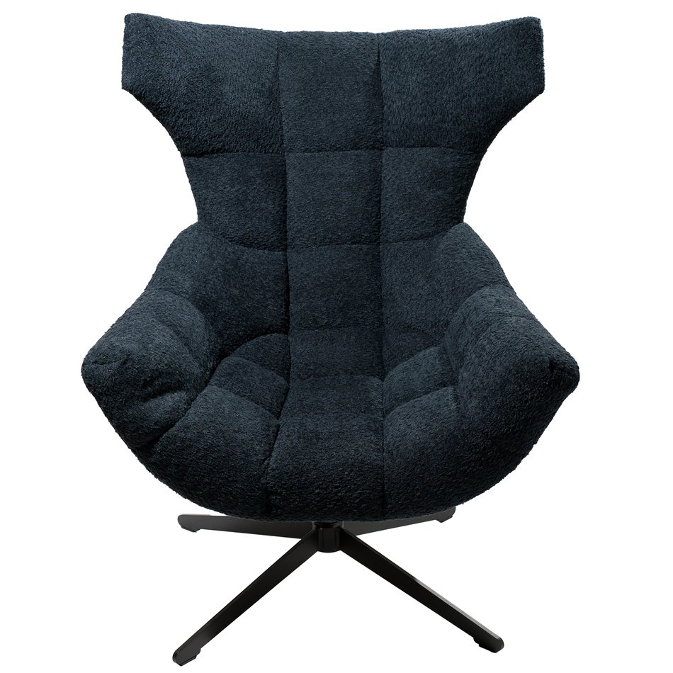 Swivel chair Valberg, black, 80x79x106cm