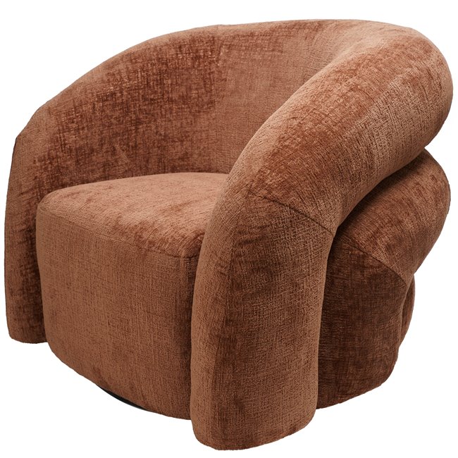 Swivel chair Vally, caramel 500, 87x89x72cm