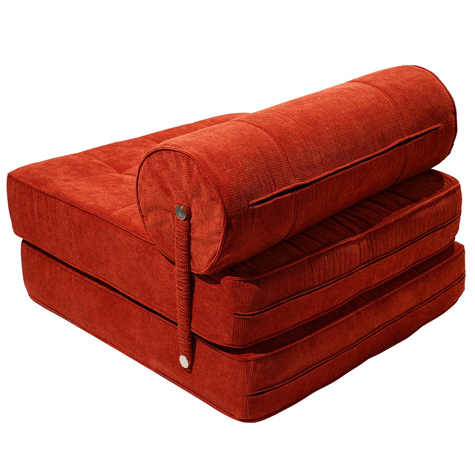 Sofa bed Valady, orange 55, 82x86x62cm