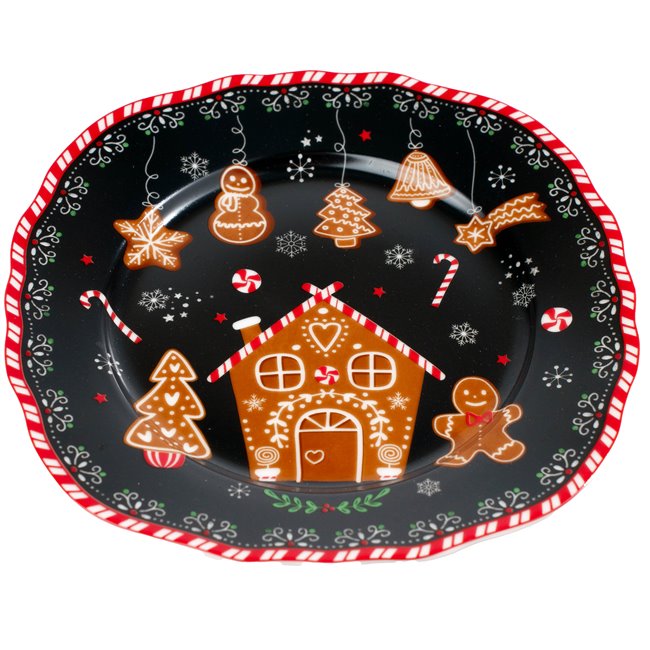 Dessert plate Gingerbread, porcelain, D20cm