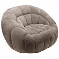 Swivel chair Valentino, grey, 115x104x80cm