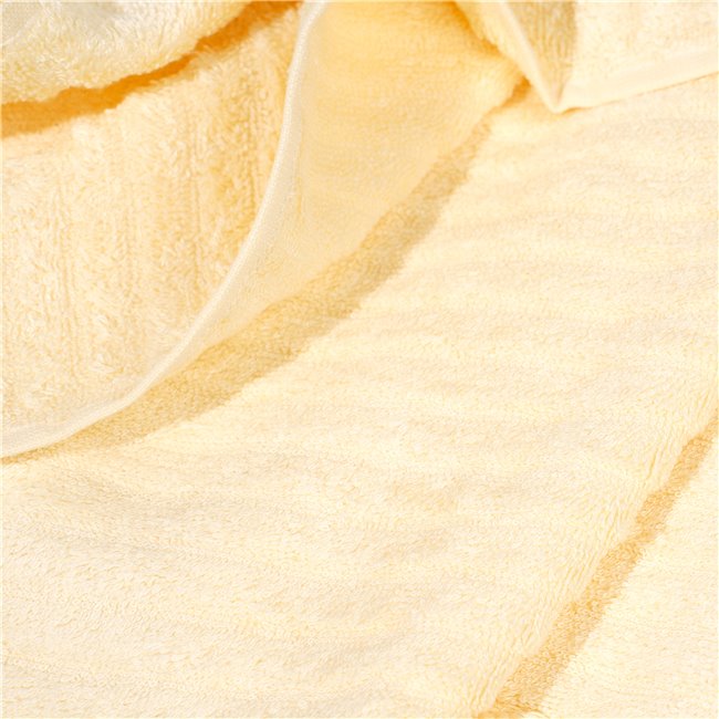 Bamboo towel Stripe, 50x100cm, yellow, 550g/m2