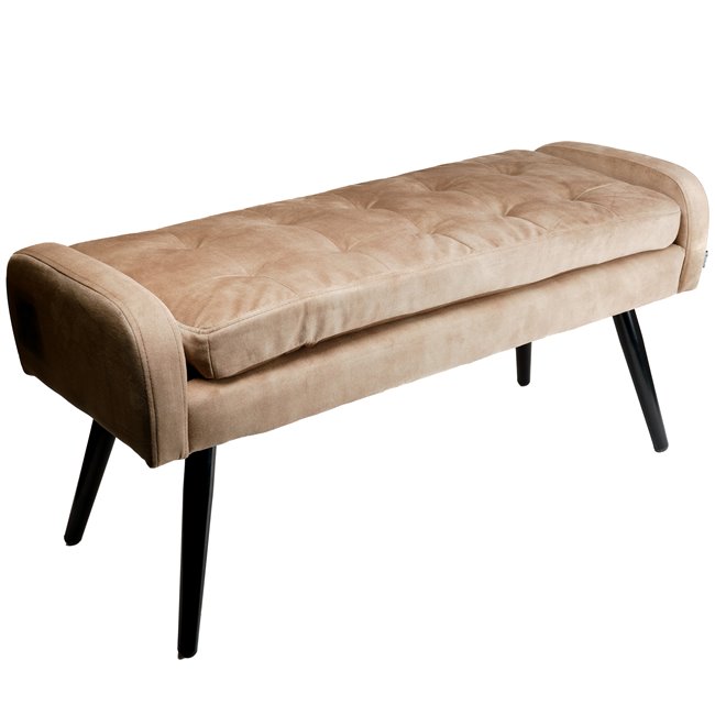 Bench Haldors 003, velvet, H50x100x39cm