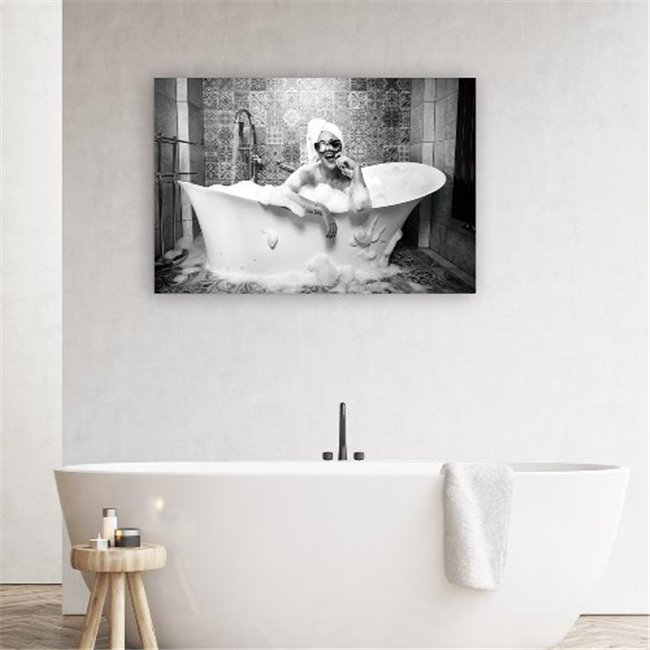 Стеклянная картина Enjoy your bath, cтекло, 60x90cm