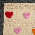 Rug Heart, cotton, 120x170cm