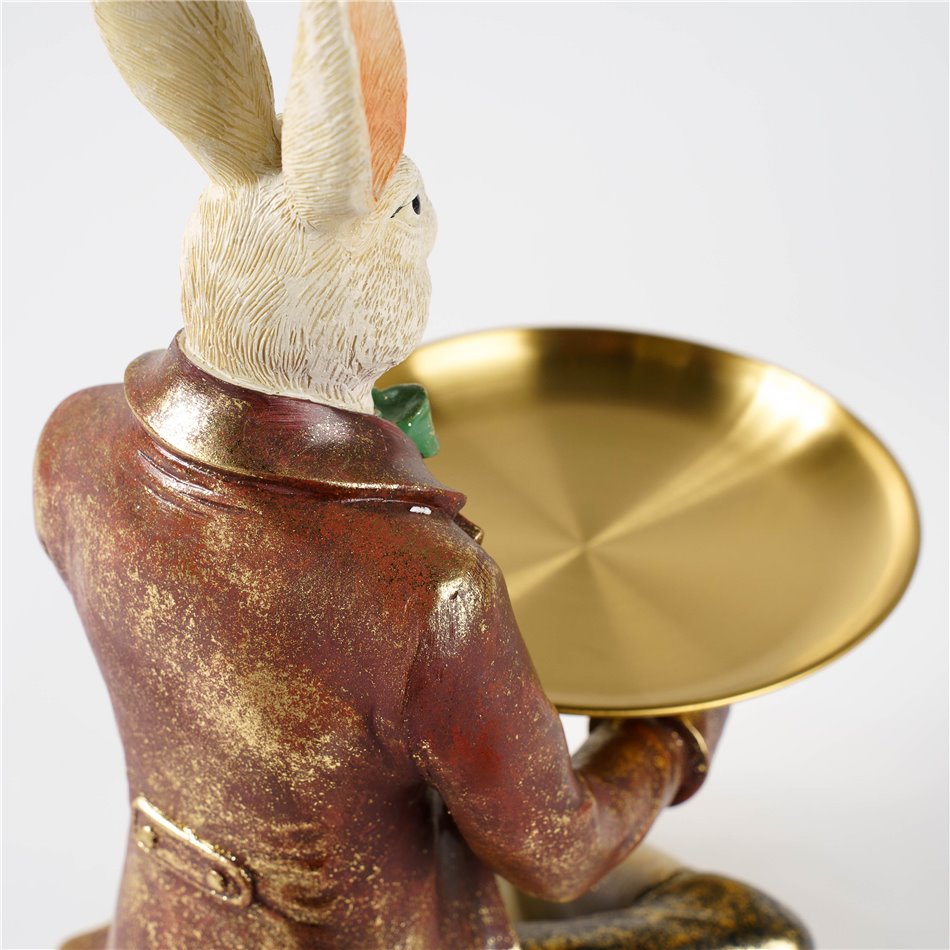 Decor Rabbit Plate, 28x18x36cm