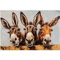 Картина Curious Donkeys, 80x120cm