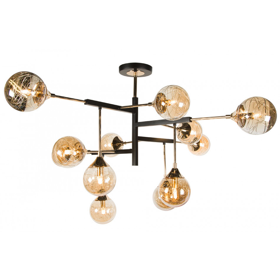 Pendant lamp Idrija 12, G9 12x25W, 120x120x70cm