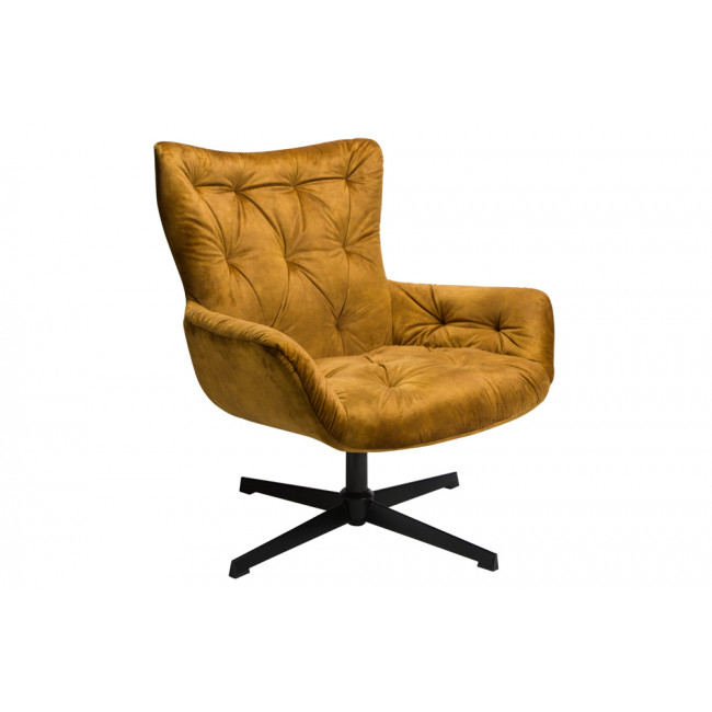 Chair Sellano, golden colour, 85x77x89cm, seat height 40cm