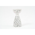 Candle holder Woman, white/black colour, 8x15x8cm